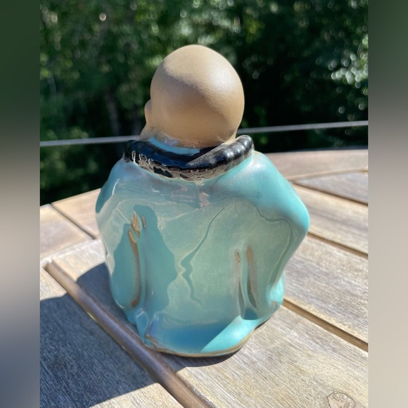 Chinese Mudman Budai Monk, Laughing Buddha, Wanjiang, Shiwan, China Mud Man - Picture 3 of 7